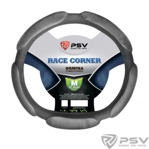 Оплётка на руль PSV RACE CORNER со скошенным низом (Черный) M