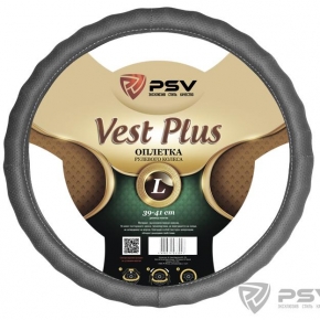 Оплётка на руль  PSV VEST (EXTRA) PLUS Fiber (Серый) L