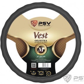 Оплётка на руль  PSV VEST (EXTRA) Fiber (Серый) М