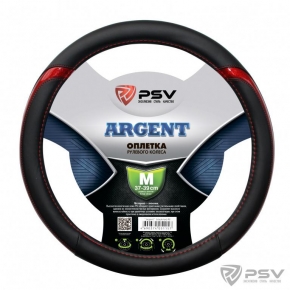 Оплётка на руль PSV ARGENT (Черно-Красный) M