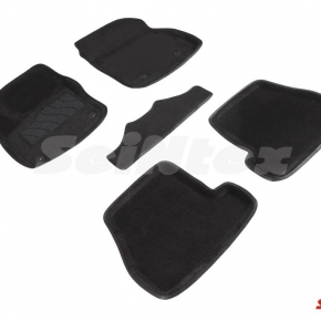 Комплект ковриков 3D FORD FOCUS3 (АКПП) 15- черные