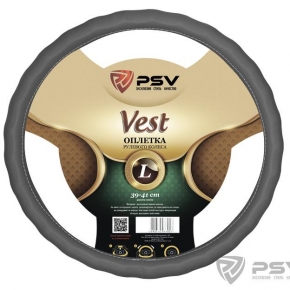 Оплётка на руль  PSV VEST (EXTRA) Fiber (Серый) L