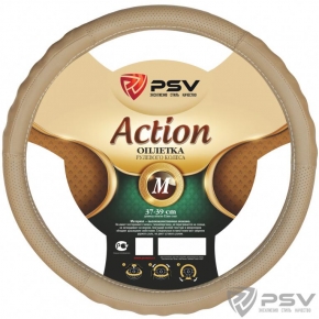 Оплётка на руль  PSV ACTION Fiber (Бежевый) М