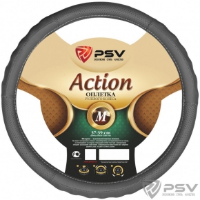 Оплётка на руль  PSV ACTION Fiber (Серый) М