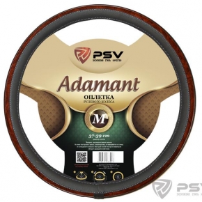 Оплётка на руль  PSV ADAMANT (PRESTIGE) Fiber (Серый) М