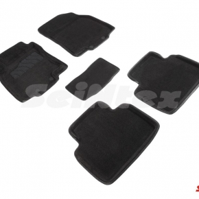 Комплект ковриков 3D RENAULT KOLEOS II черные