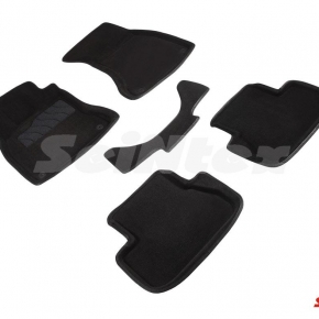 Комплект ковриков 3D AUDI A4(B8)  черные
