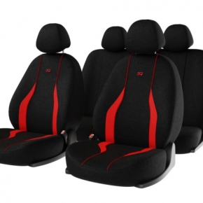 Чехлы на сиденья Neon черно-красные CarFashion