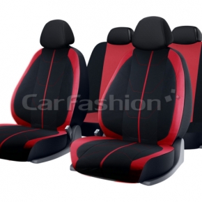 Чехлы для сидения «BRAVO» в черно-красном цвете CarFashion