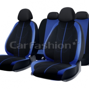 Чехлы для сидения «BRAVO» в черно-синем цвете CarFashion