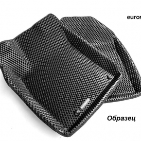 Коврики в салон Euromat 3d EVA для автомобиля (чёрные) RAVON R2 (2016-2022) / CHEVROLET Spark (2009-2016) C6